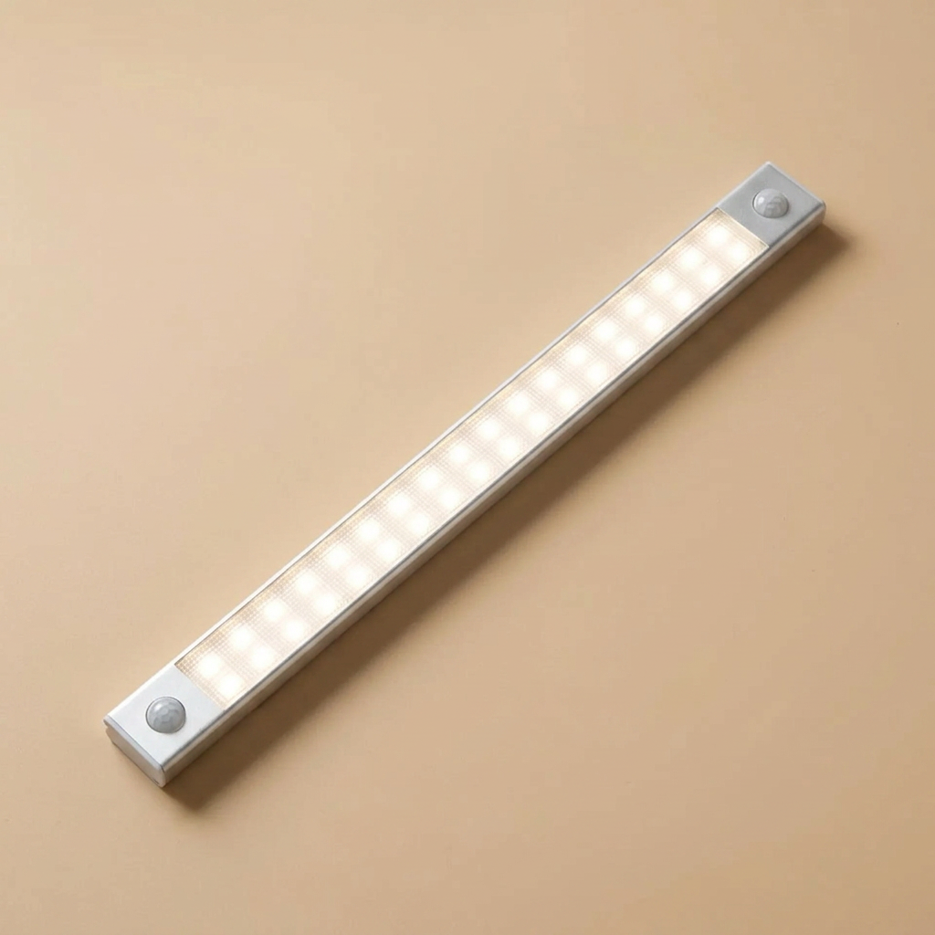 Barra LED com Sensor de Movimento Recarregável USB-C