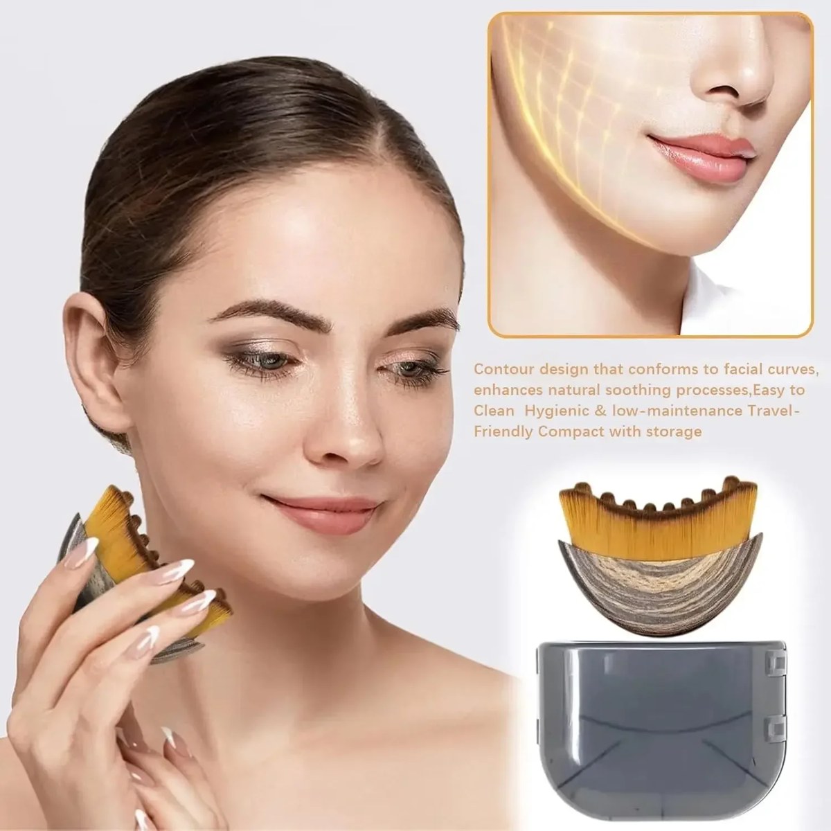Escova Ergonómica de Massagem e Escultura Facial